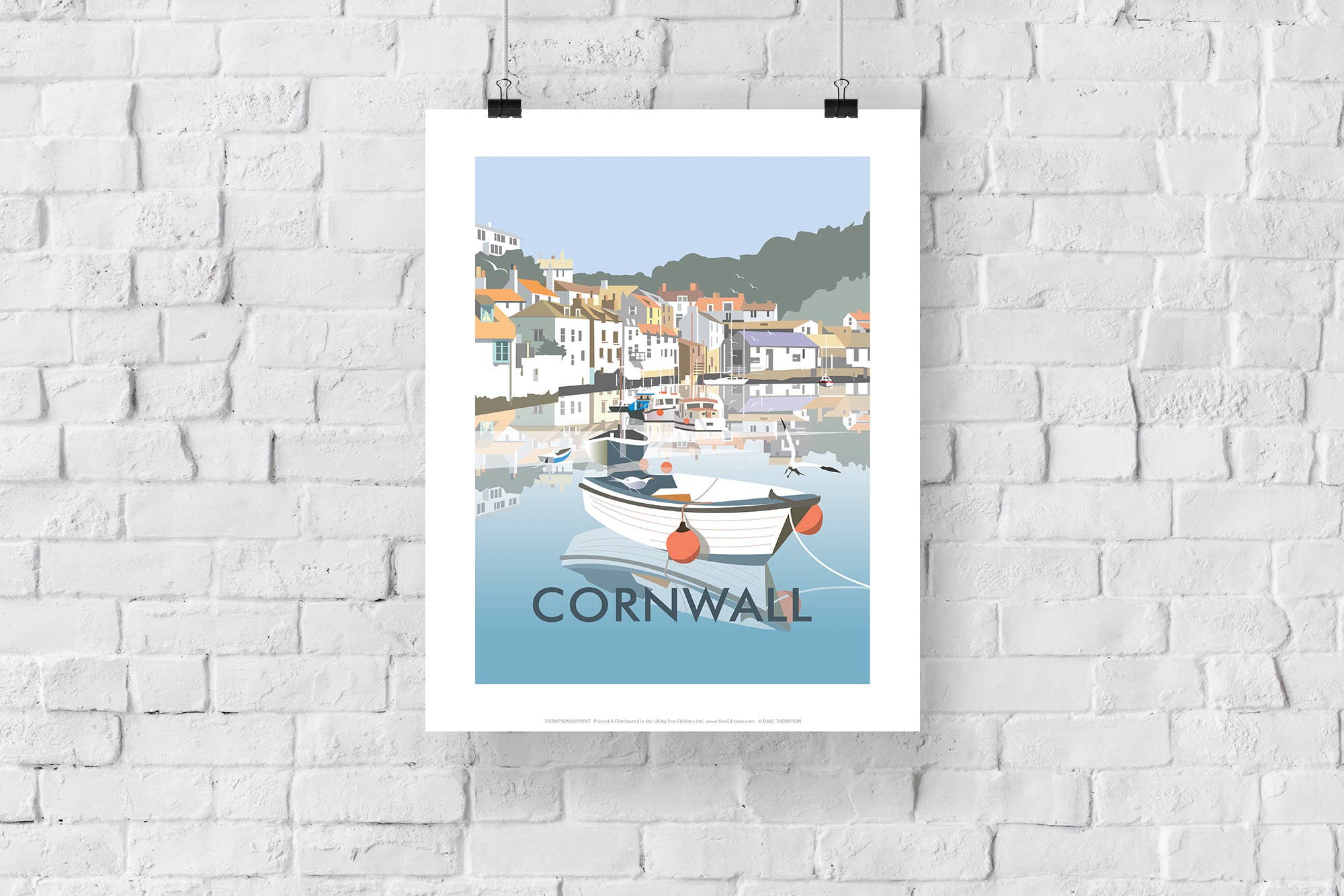 Star Editions - Wholesale Art Print - Cornwall By Artist Dave Thompson - 11X14” Premium Art Print2