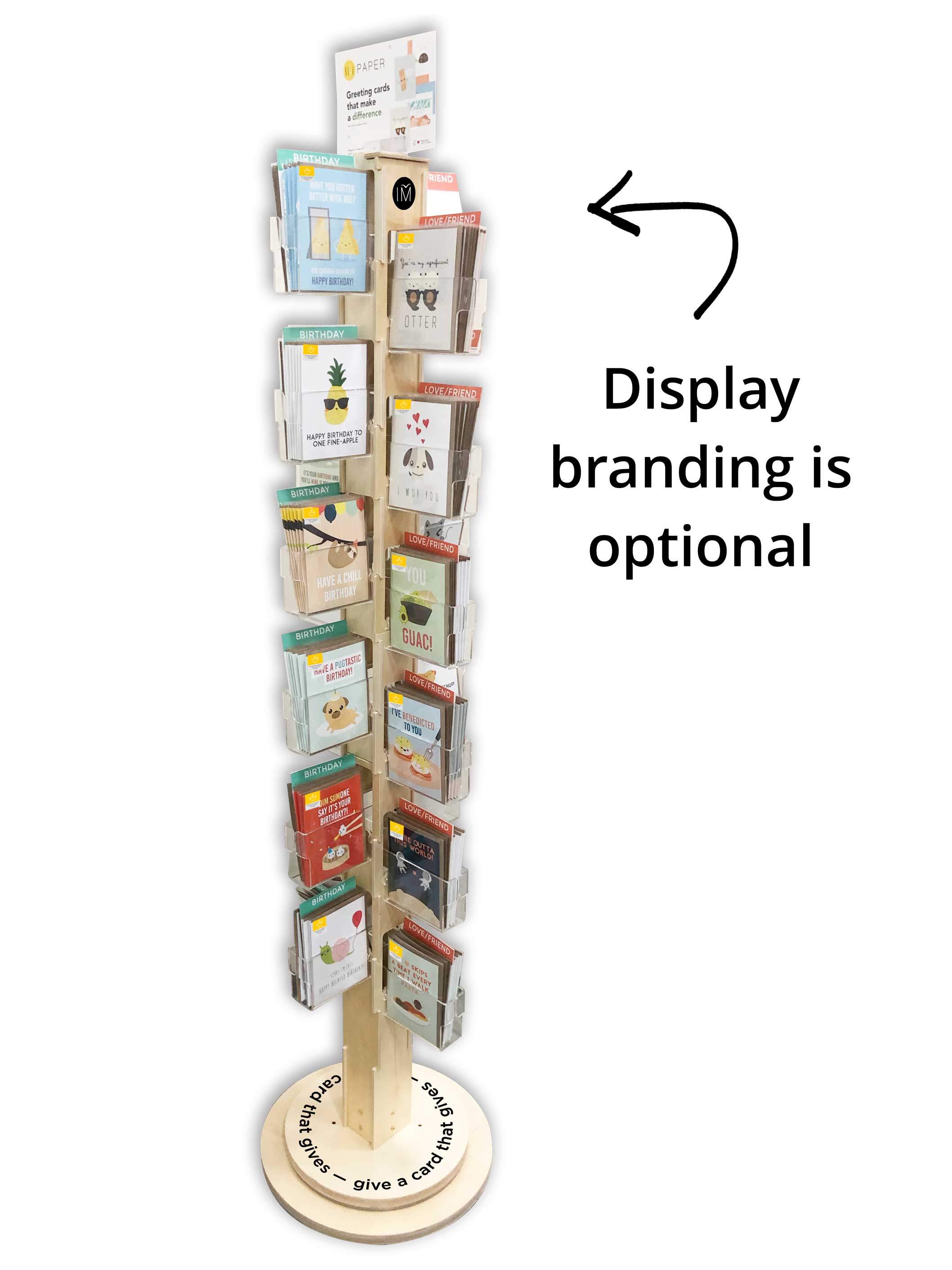 IMPAPER - Wholesale Retailer Display - Paper & Novelty - Card Display Rack Package with 48 Best-Sellers1