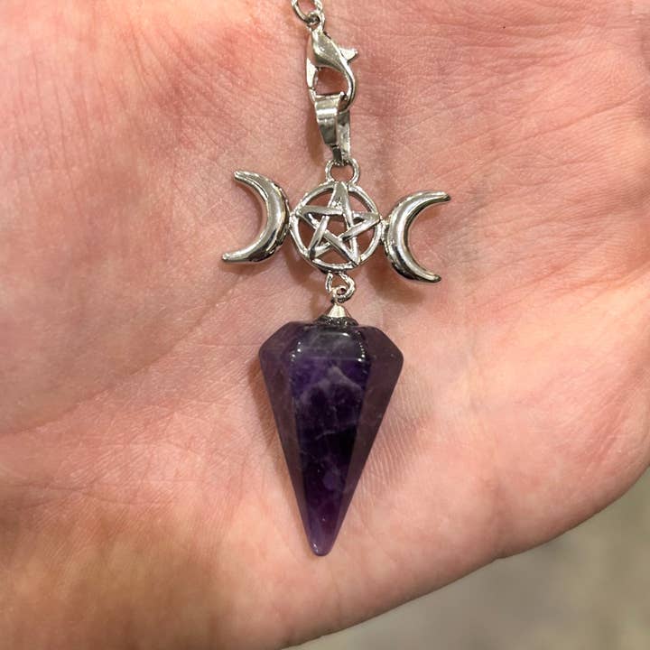 Keystone Crystals - Wholesale Meditation Supplies - Triple Moon Gemstone Pendulums