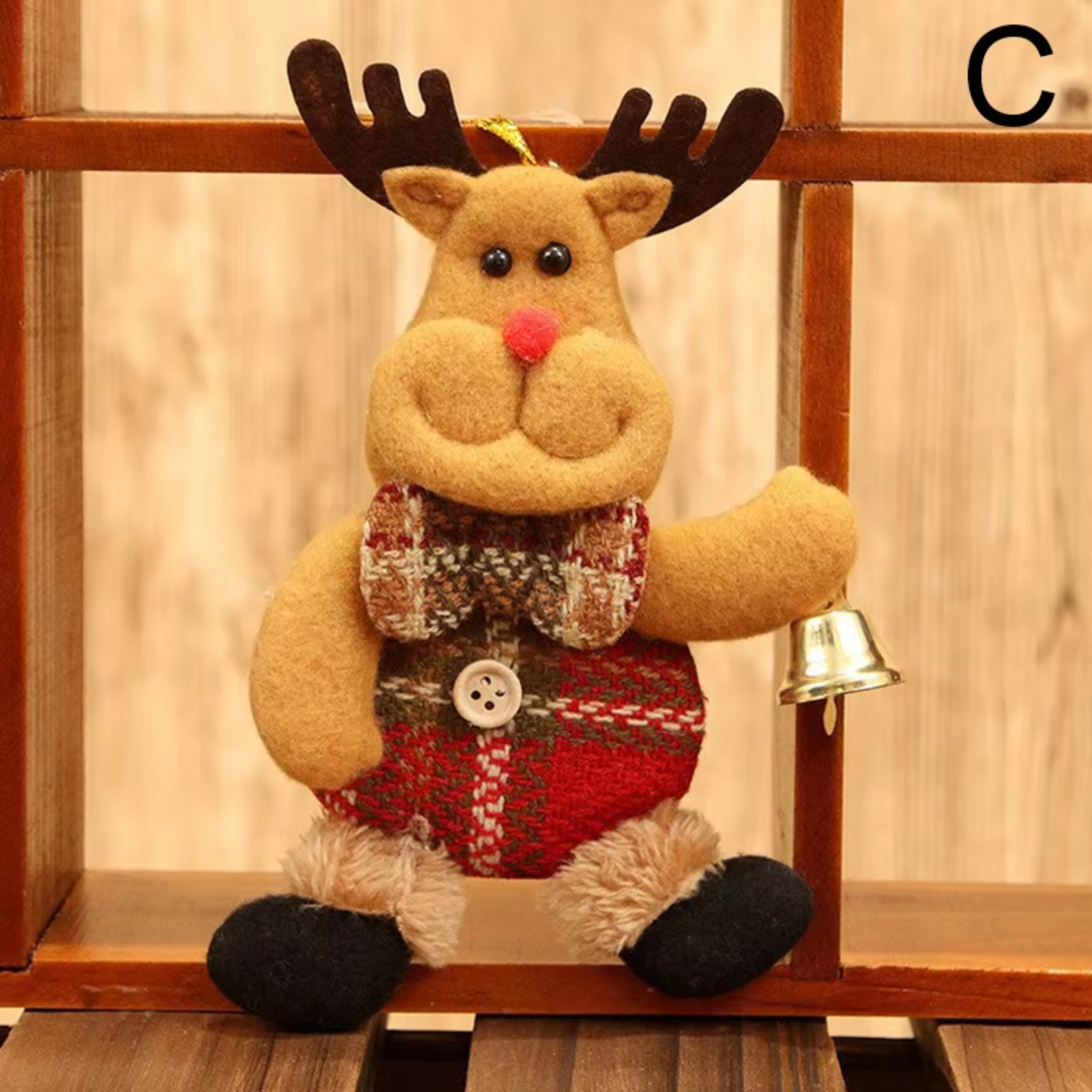 La Bella Monte – wholesale Juldekoration – Hängande juldekoration med snögubbe, jultomte och älg3