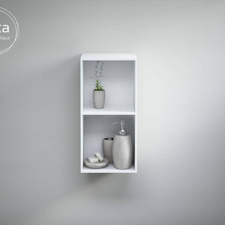 Vertical wall niche in solid surface "DURA" for wholesale by BAINS NEO