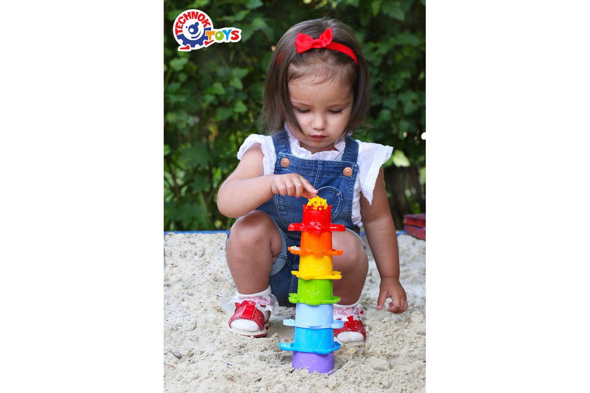 Technok - Wholesale Stacking Rings Game - Baby - TECHNOK Stacking Cups (7 Pieces) - Sea Animal Shapes8