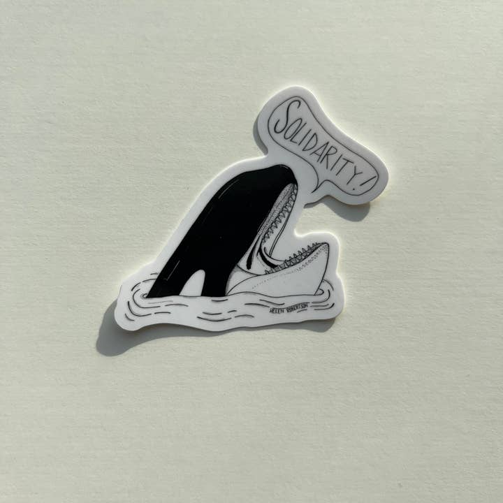 Seven Herons Studio - Wholesale Sticker - Solidarity Orca0