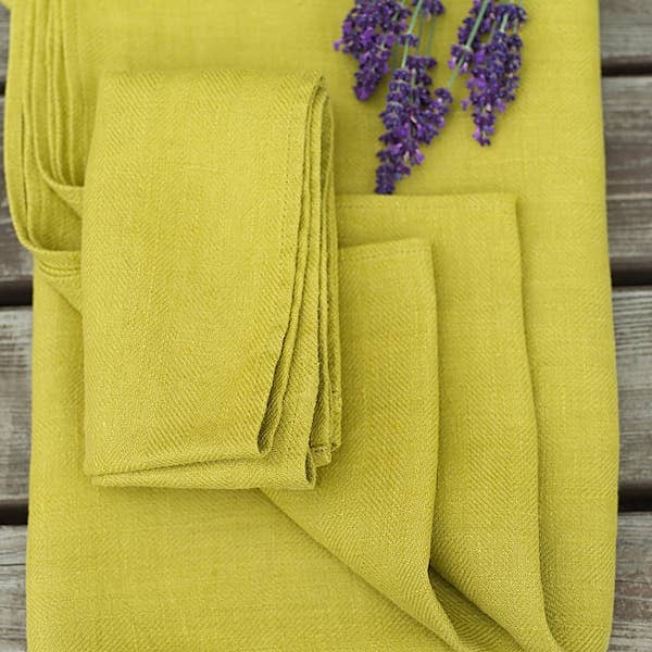 LinenMe - Wholesale Hand Towel - Linen Hand Towels Citrine Lara5