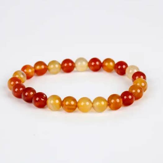 Carnelian A+ Grade Crystal Bracelet 8mm - 3 Pack for wholesale by El'Cobre-Ecozonelifestyle