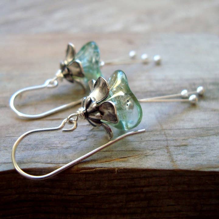 Winter Blossoms Earrings for wholesale by Fuchsia Bloom Studio