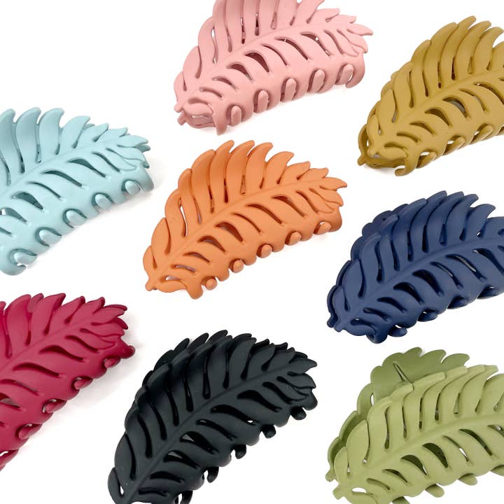 Accessori per capelli: fermaglio per capelli a forma di foglia, minimalista, opaco per la vendita all'ingrosso da parte di Top Crate