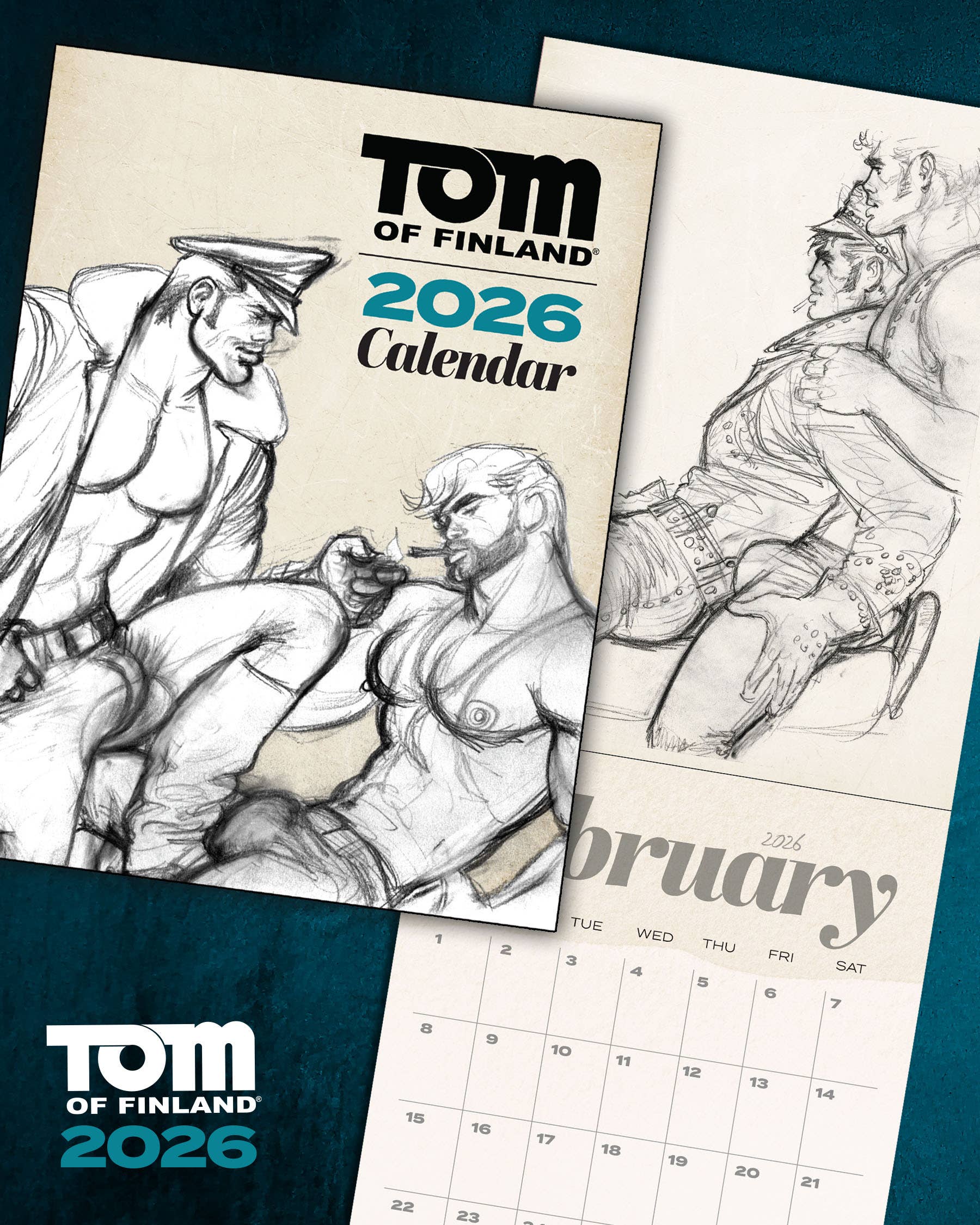 Peachy Kings / Kweer Cards - Wholesale Calendar - Tom of Finland 2026 Calendar  2
