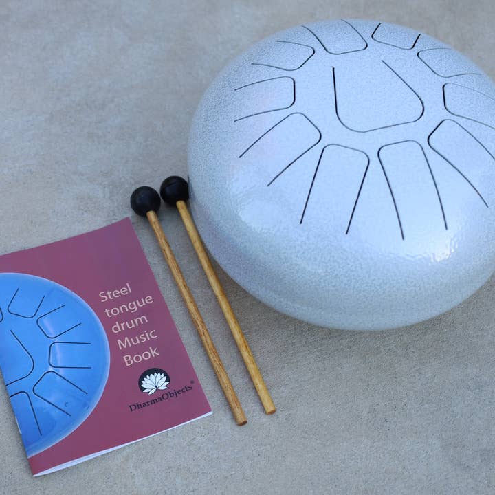 Lungta Imports - Wholesale Music Accessory - Steel Tongue Drum 11 Notes 12 Inches Tank Drum, Handpan Drum, Chakra Drum, Percussion with Padded Travel Bag, Mallets and More4