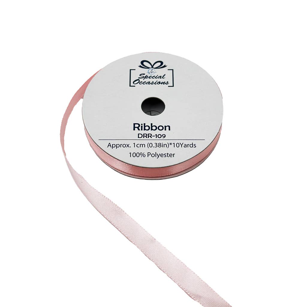 Angels Craft - Wholesale Ribbon - Gift Wrapping - Satin Ribbon 0.4" x 10 Yards Set of 12 (Available 8 colors)3