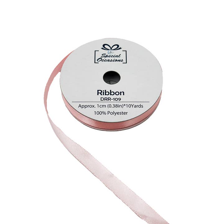 Angels Craft - Wholesale Ribbon - Gift Wrapping - Satin Ribbon 0.4" x 10 Yards Set of 12 (Available 8 colors)3