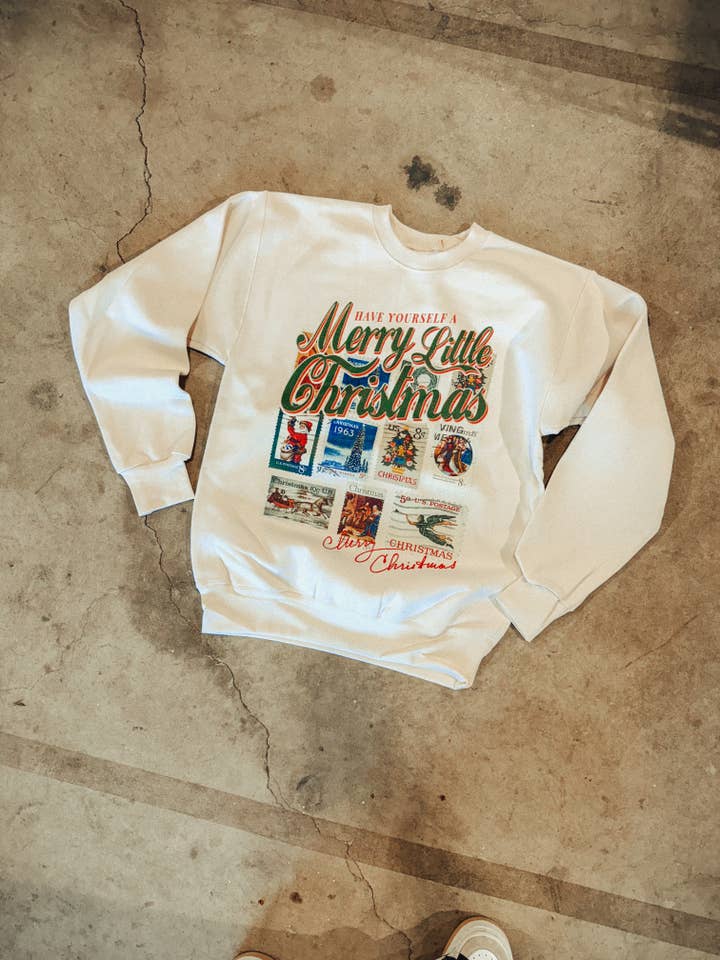 Ha en god jul, Stamps Boxy Cotton 90's Sweatshirt för wholesale av The Clandestine Underground