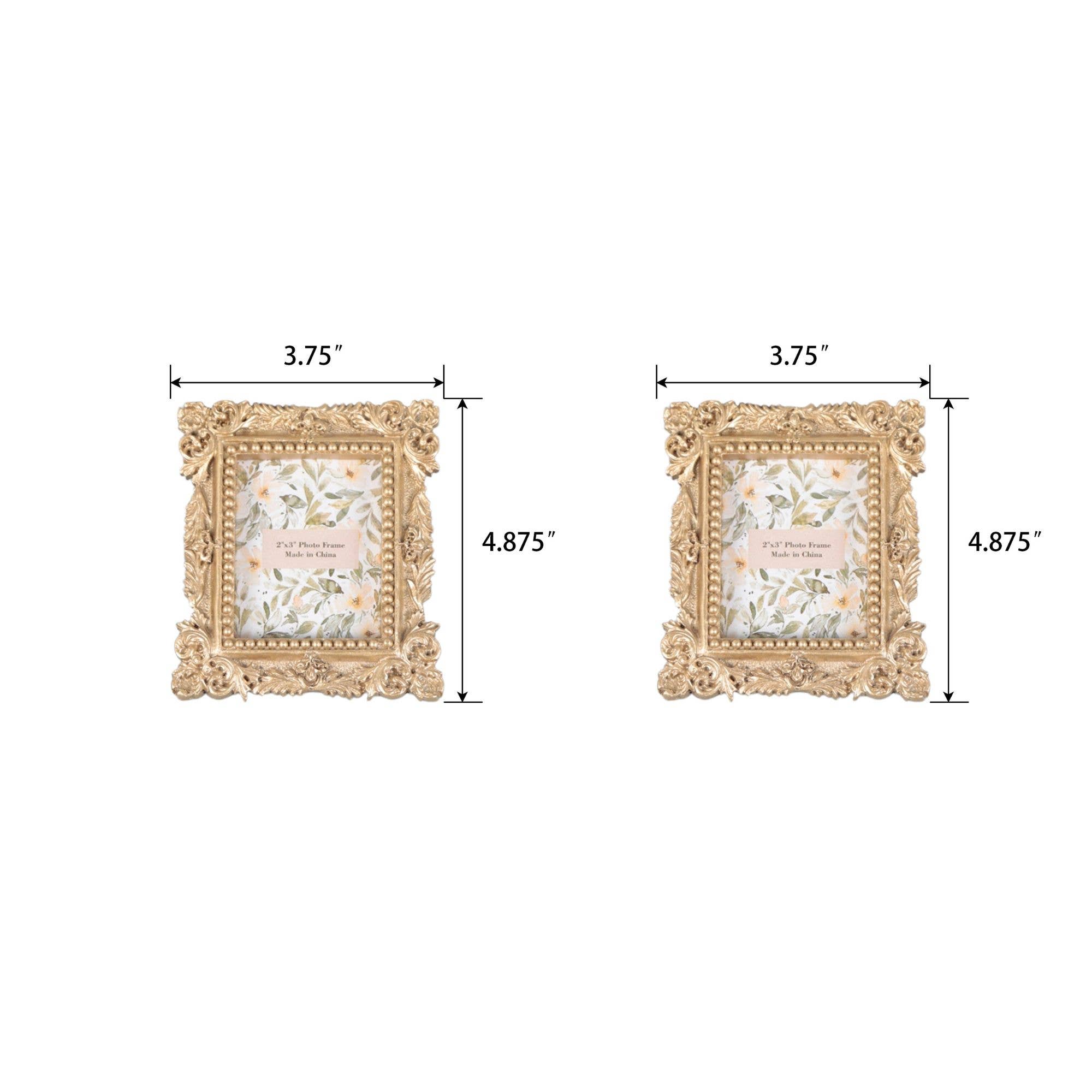 Flora Bunda Inc – wholesale Picture frame – Ornate Gold Mini Frames – Set of 21