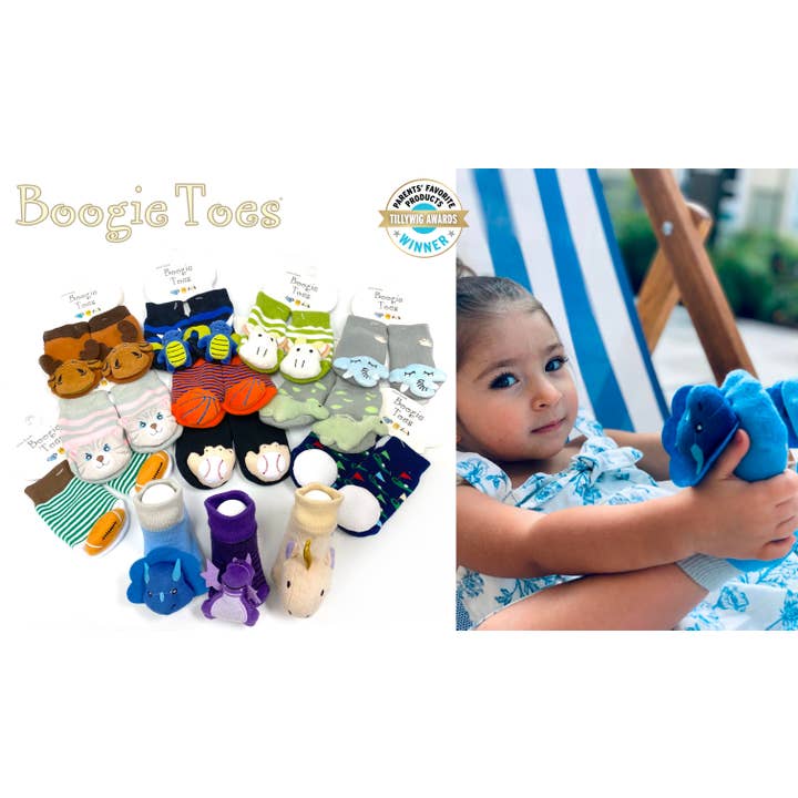 Rattle60 - 60 pc Boogie Toes Rattle Socks Assortment prepack for wholesale by Boogie Toes