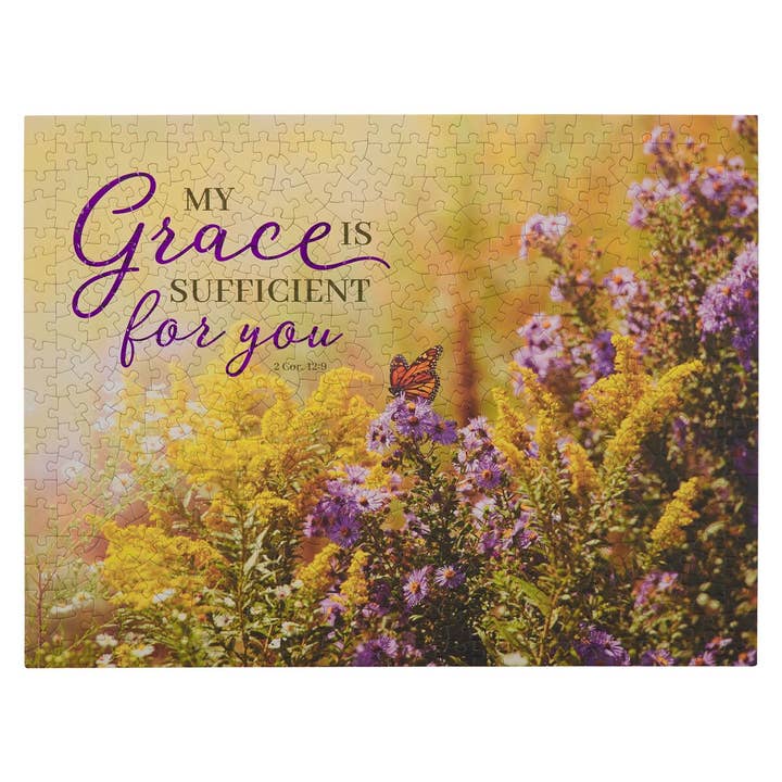 Puzzle 500 pc. My Grace 2 Cor. 12:9 for wholesale by Christian Art Gifts