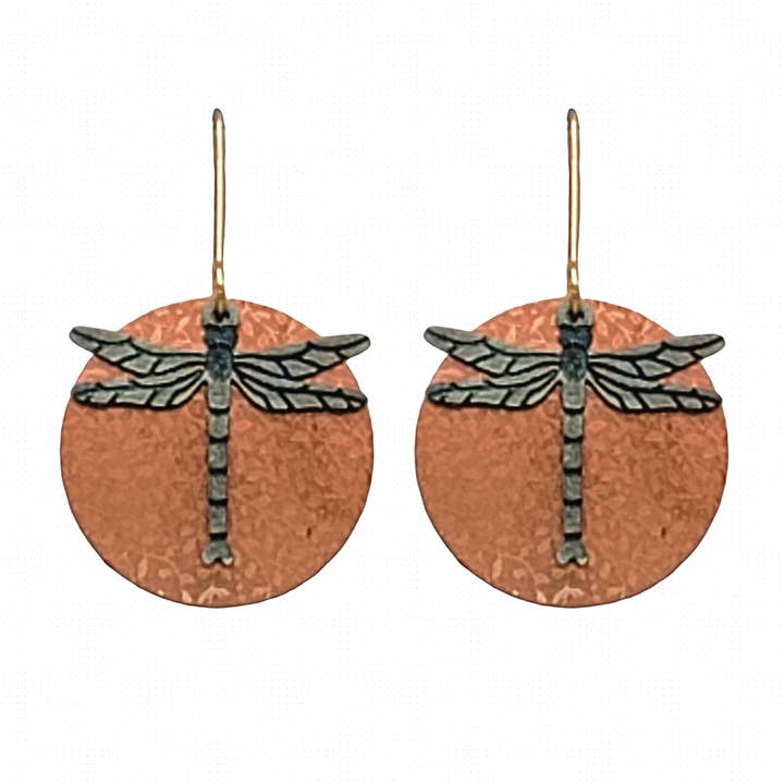 LIBELLE MIT KUPFERSCHEIBE, GROSS für den Großhandel von Beautiful Medusa