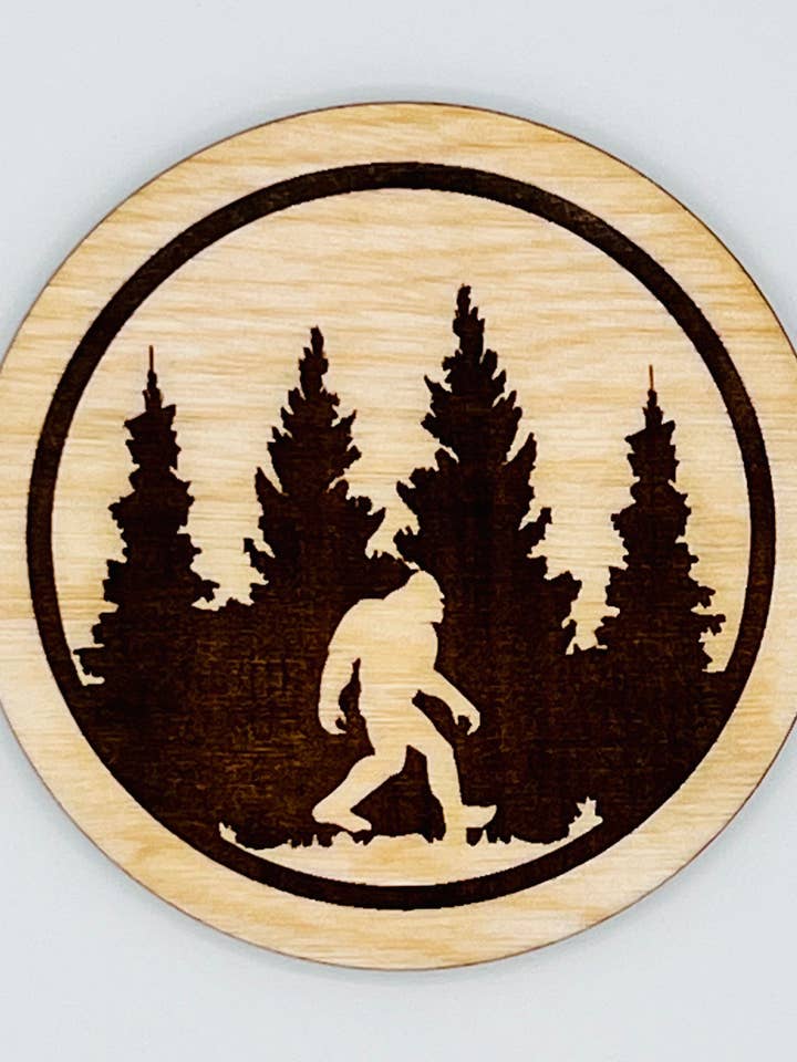 Ensemble de sous-verres Sasquatch Bigfoot pour la vente par Lexo Creations