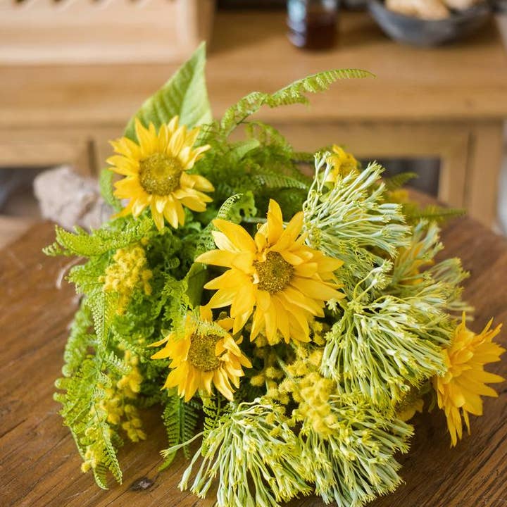 Rustic Reach - Wholesale Artificial Flowers - Artificial Flower Bouquet Country Spring Sunflower Bouquet 2