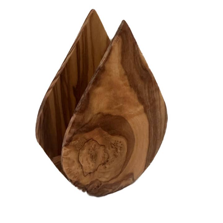 Olive Wood Napkin Holder for wholesale by Choixe