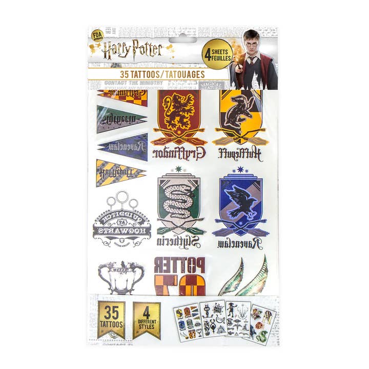 Set med 35 Harry Potter tillfälliga tatueringar för wholesale av Wizard Alliance