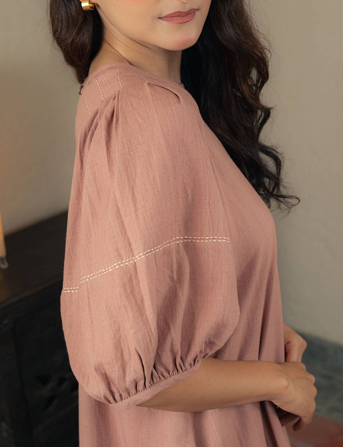 Ekadesma - Vente Robe – femme - Robe à manches à plis inversés3