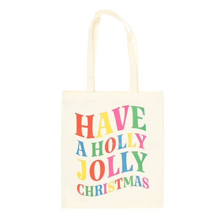 Something Different Wholesale - Wholesale Tote Bag - Women's - Holly Jolly Christmas Polyester Tote Bag1
