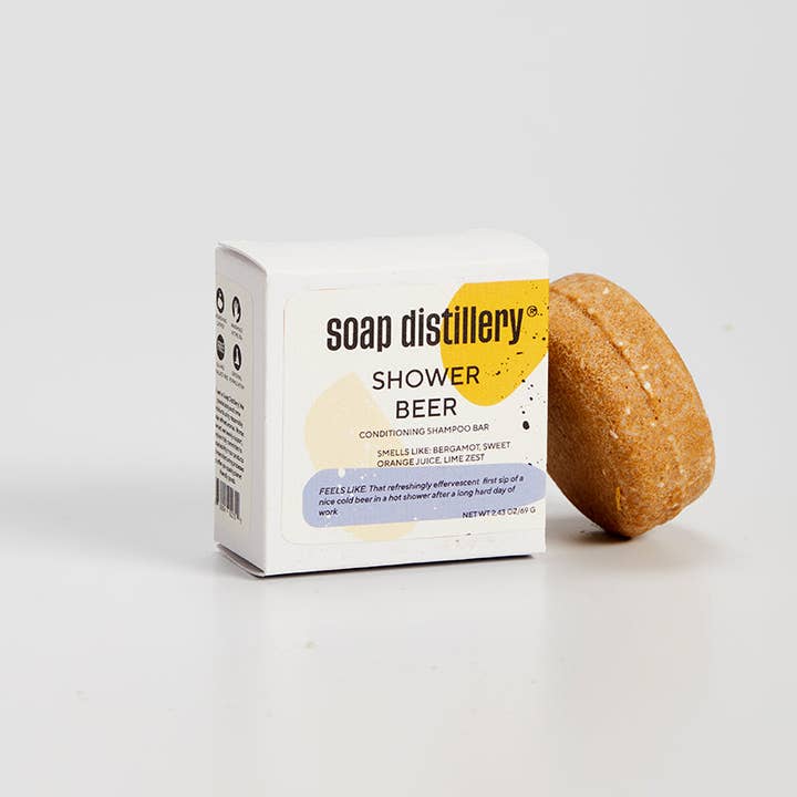 Soap Distillery - Wholesale Shampoo Puck/Solid Shampoo - Shower Beer Shampoo Bar