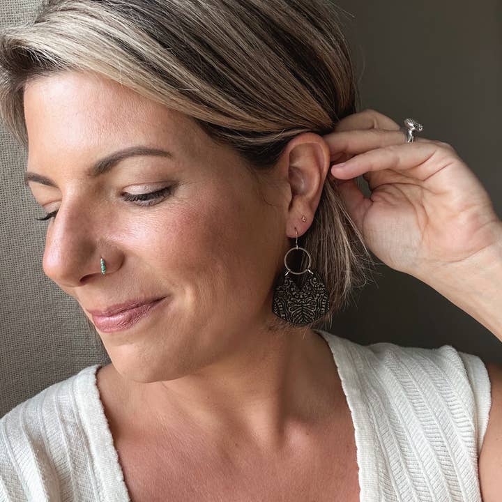 Wicket Goods - Wholesale Dangle Earrings - Quinalt | Coal