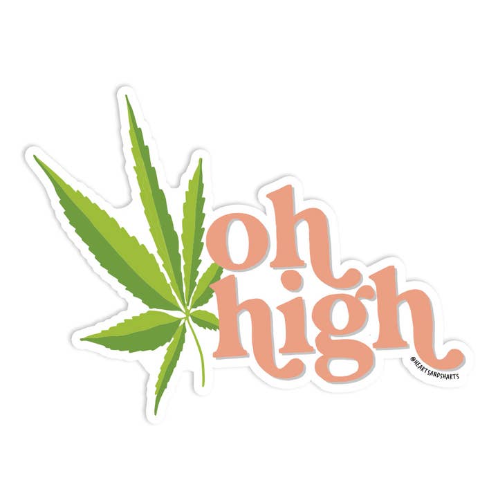 OH HIGH STICKER for wholesale by Hearts and Sharts