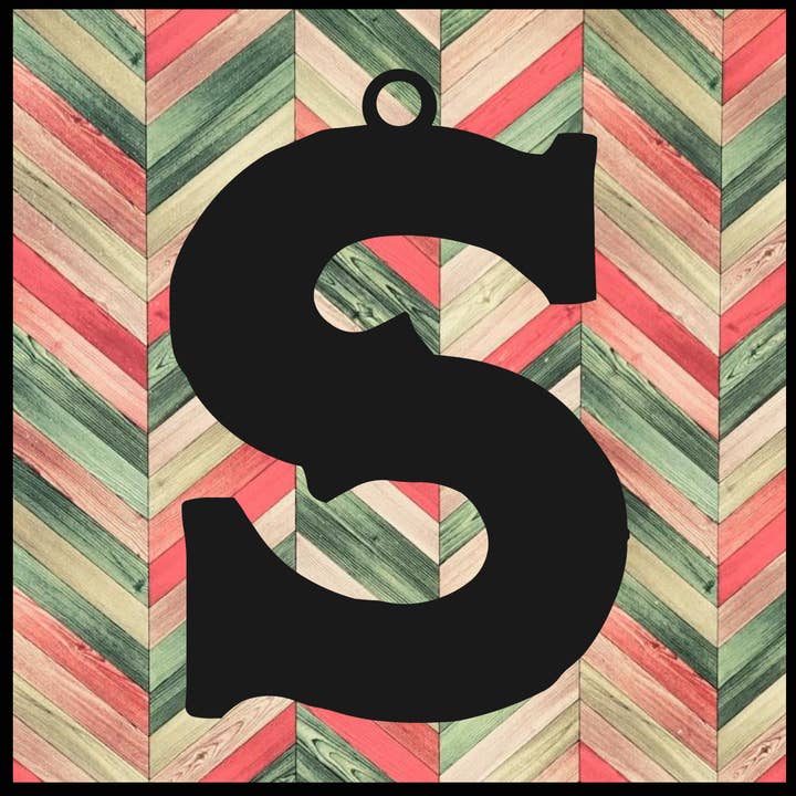 Metal Ornament Bogstav S - 2 for engroshandel hos Designed With Sparks