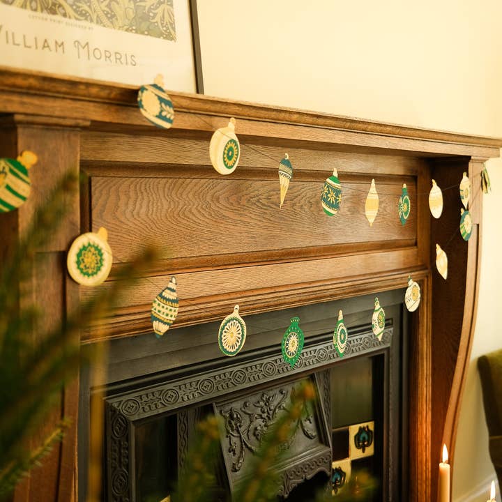 East End Press - Wholesale Bunting/Garland - Christmas Ornaments Sewn Garland2