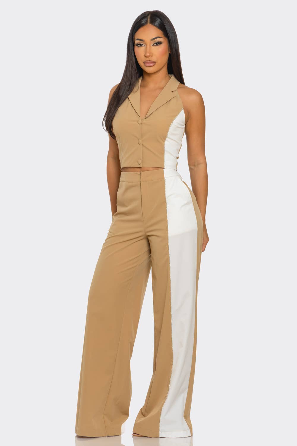 NUDE 2 PCS COLOR BLOCK SET  for wholesale on Faire7