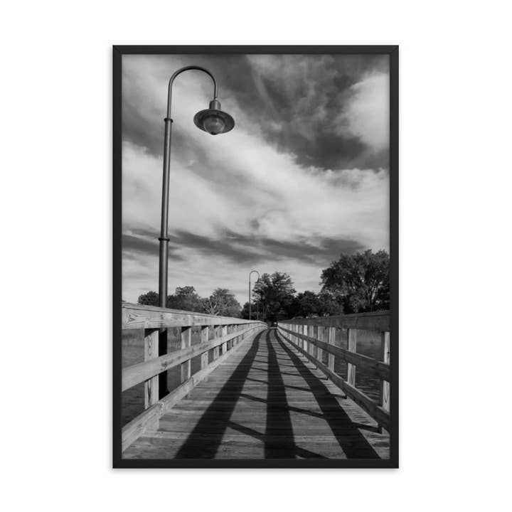Follow the Lines Rural Landscape Framed Photo Paper Wall Art for wholesale by Pipa Wall Art & Home Decor