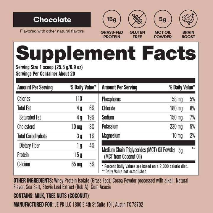 Perfect Keto - Wholesale Protein/superfood powder - Grass-Fed Whey Protein + MCT, Low Carb3