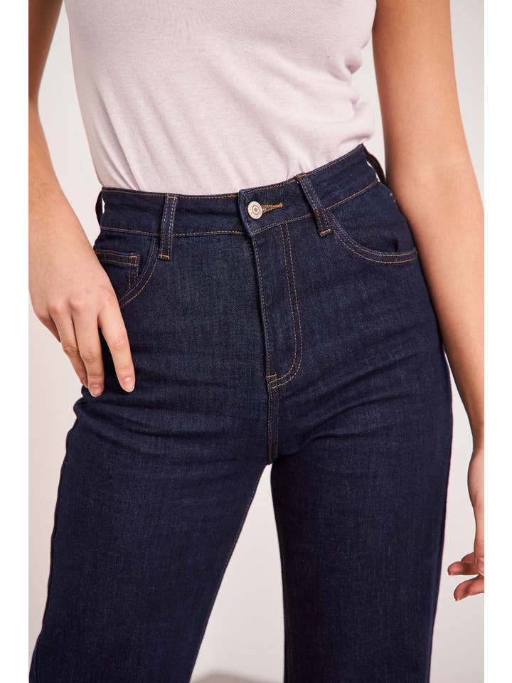 Oraije Paris - Vendita all'ingrosso Jeans - Donna - Jeans Barbara a gamba larga25