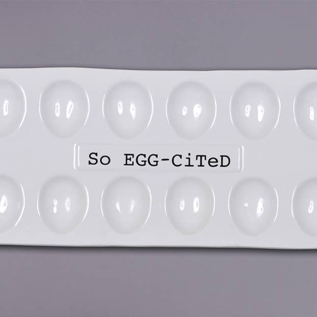 MAGNOLIA LANE - Wholesale Egg Cup/Holder - So Eggcited Eggdish