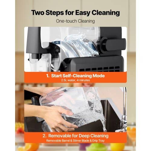 American Smart - Wholesale Kitchen Appliance - Slushie Machine, 2.6L/88oz No Ice Needed Slushy Machine for Home, Frozen Drink Maker with 5 Preset Programs, Margarita Machine with Self-Cleaning, Frozen Margaritas, Frapps, Milkshake & More4