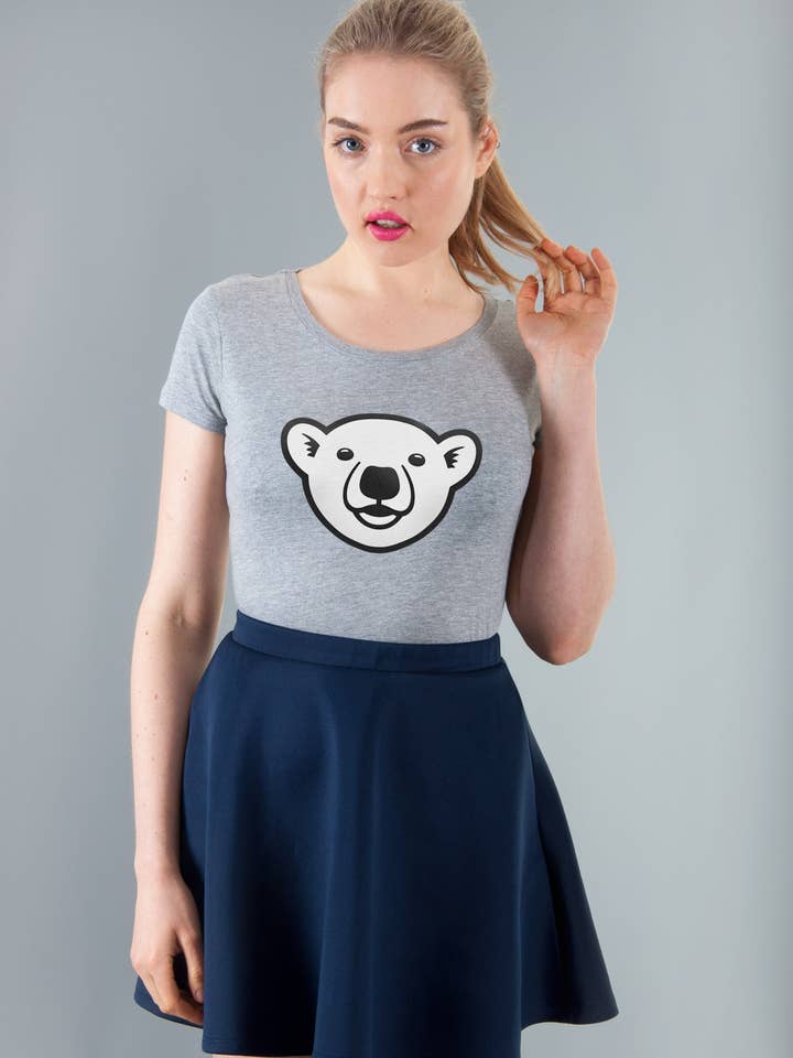 Polarbär-T-Shirt für den Großhandel von Clumsy Hooves