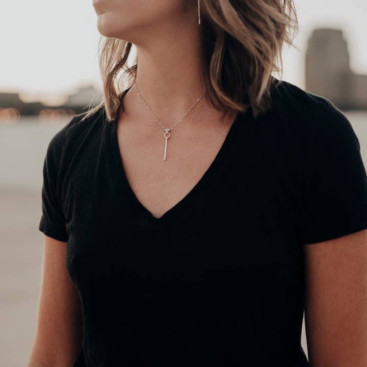 sable jewelry - Wholesale Pendant/Charm Necklace - Annulet Drop Necklace