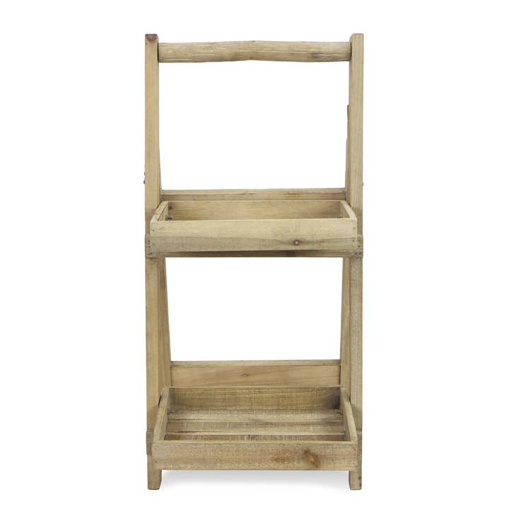 Cheungs Home Decor - Wholesale Free Standing Shelf - Alari 2 Tier Wood Folding Shelf | Display | Freestanding |2