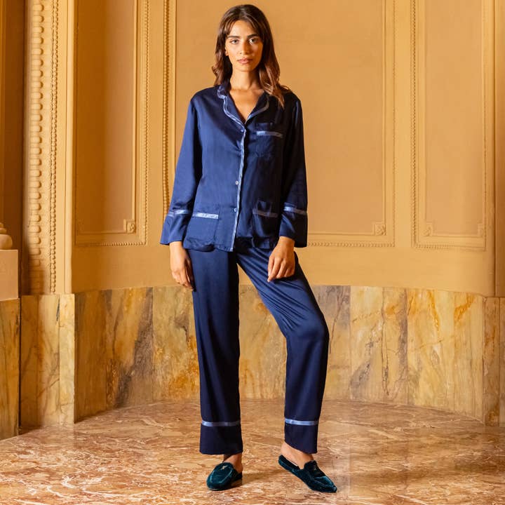 Hoomie - Wholesale Sleepwear Set - Women's - The Blue Ducale - Woman