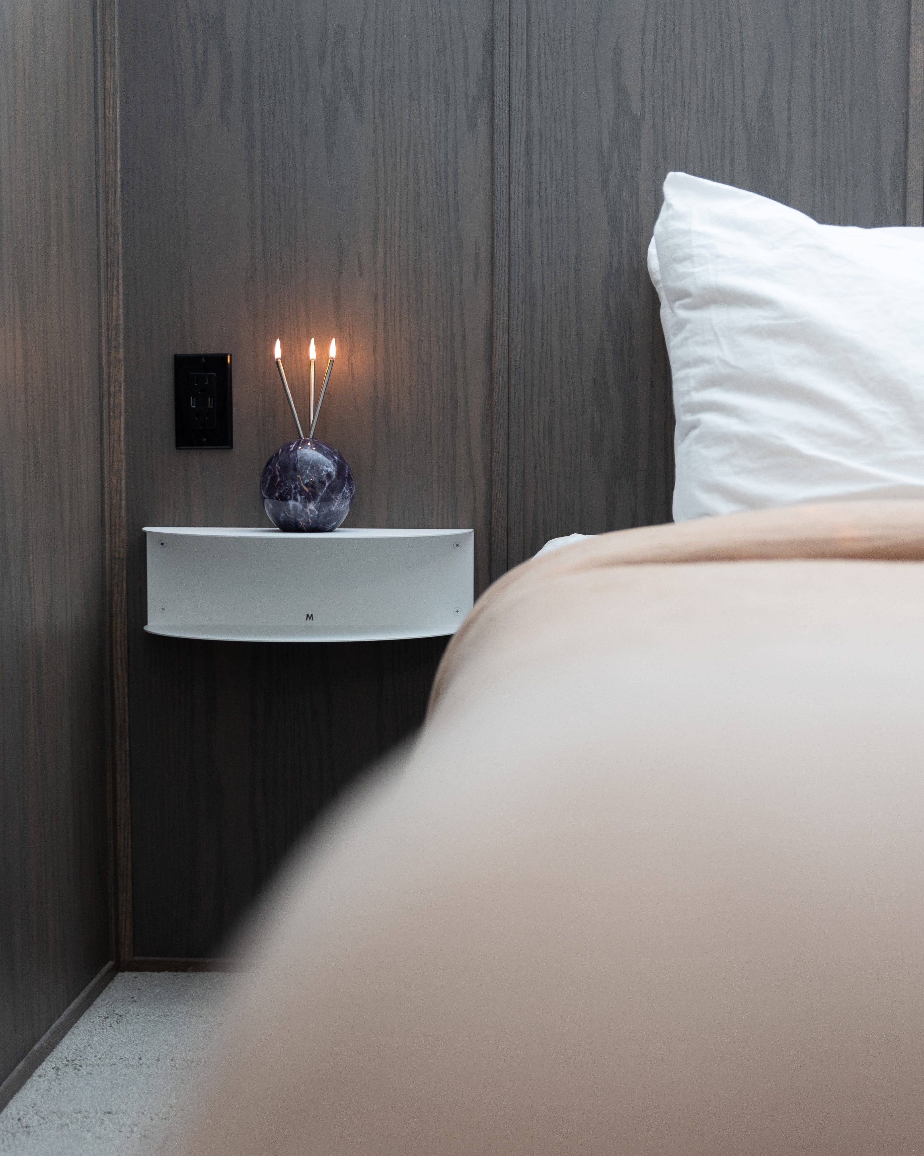 Everlasting Candle Co. - Wholesale Candle Holder - Neva Vase, Charcoal Marble Candle Holder [x6 Vases]12