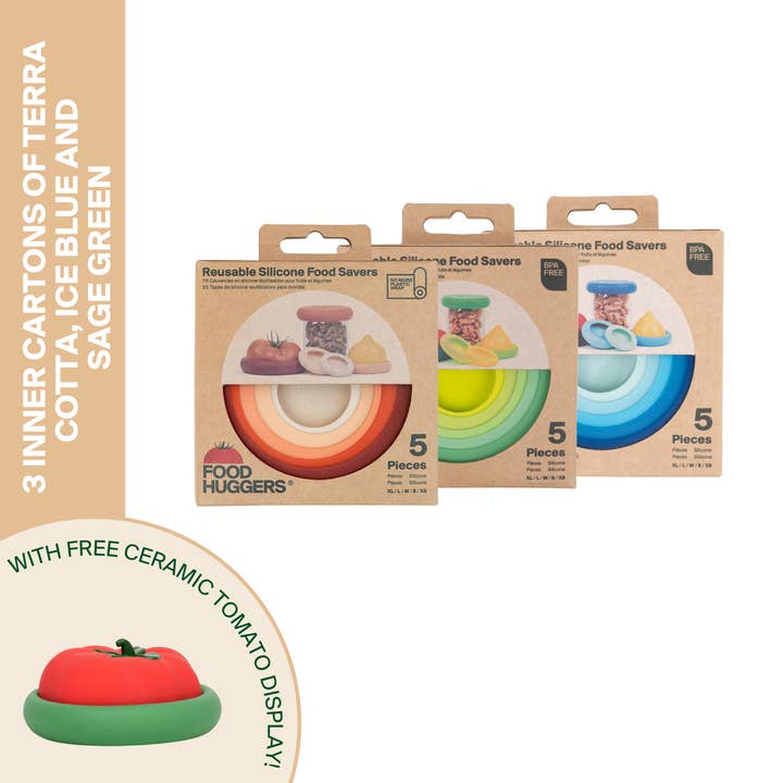 Reusable Food Storage Counter Display for wholesale by Food Huggers