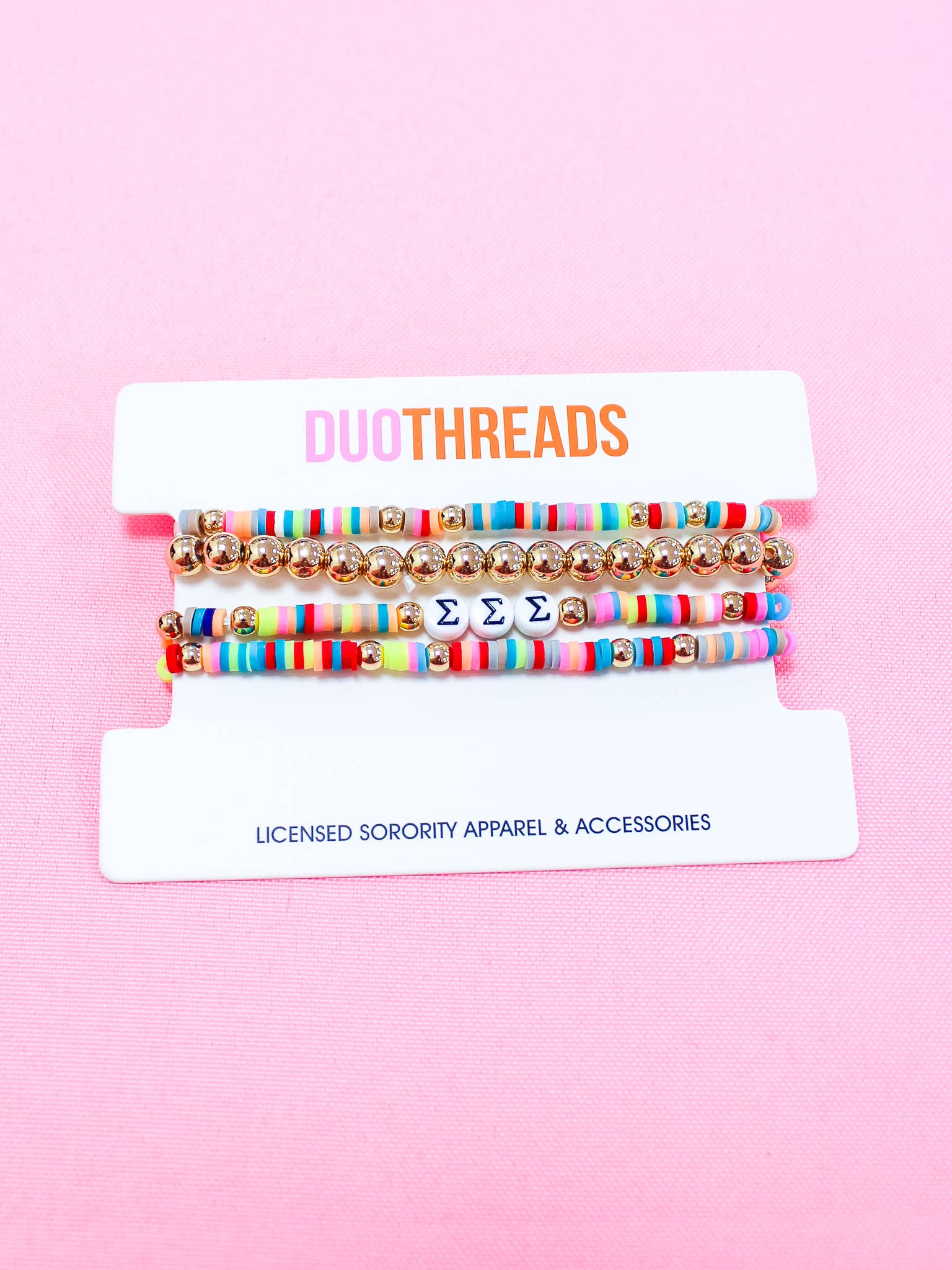 Duo Threads - Wholesale Jewelry Set - Miley Sorority Bracelet Stack22