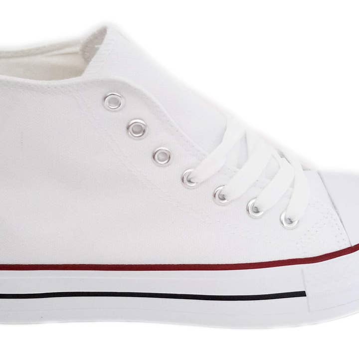 Zapatillas Altas · Blanco Plataforma (T.37 - T.41) para venta al por mayor de BRANDELIA