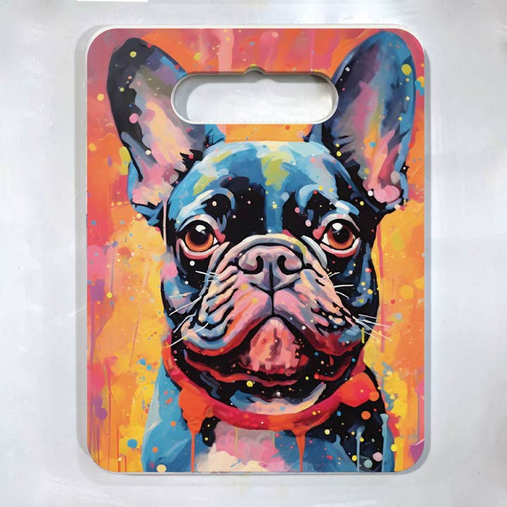 Black French Bulldog Ceramic Pot Trivet | 18x24 cm for wholesale by Sue Findlay Designs