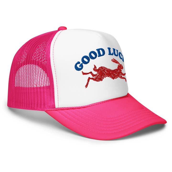KILLER RETRO - Wholesale Trucker Hat - Unisex - Good Luck Embroidered Foam Trucker Hat9