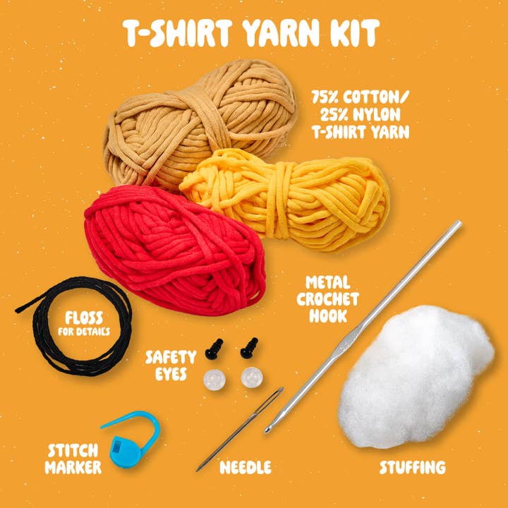 Plaid Crafts - Wholesale Craft Sewing Kit - Bucilla ® Amigurumi Crochet Kit - Parker the Pizza 5"2