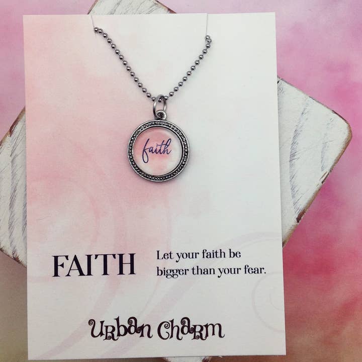 Collier de mot de foi pour la vente par Urban Charm