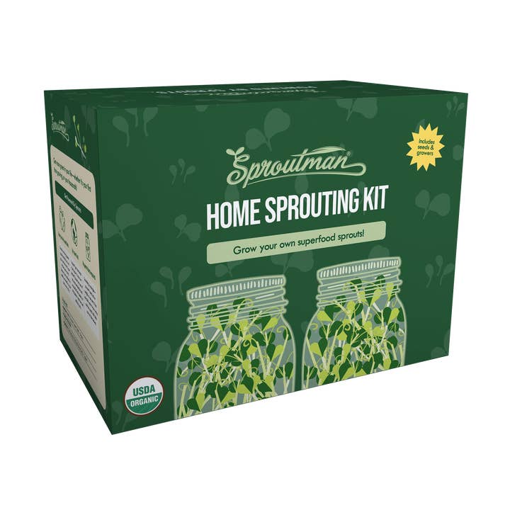 Sproutman - Wholesale Plant seeds - Double Jar Sprouting Starter Kit0